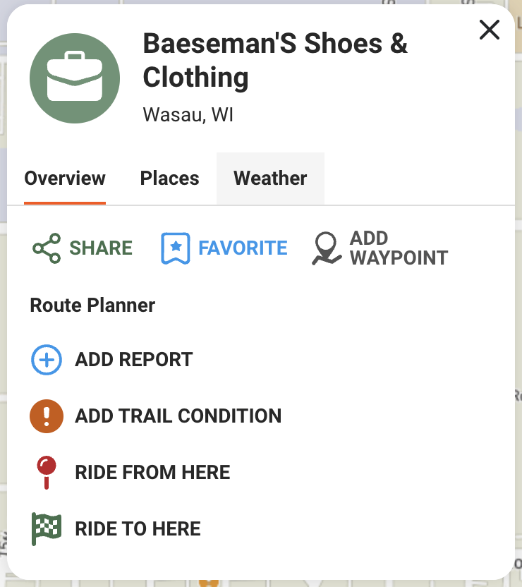 Baeseman Shoes Waypoint Card